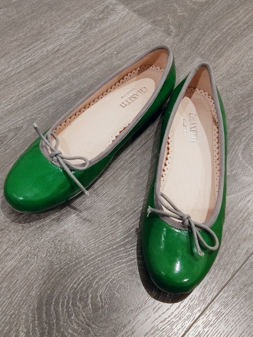 Green Ballet Flats